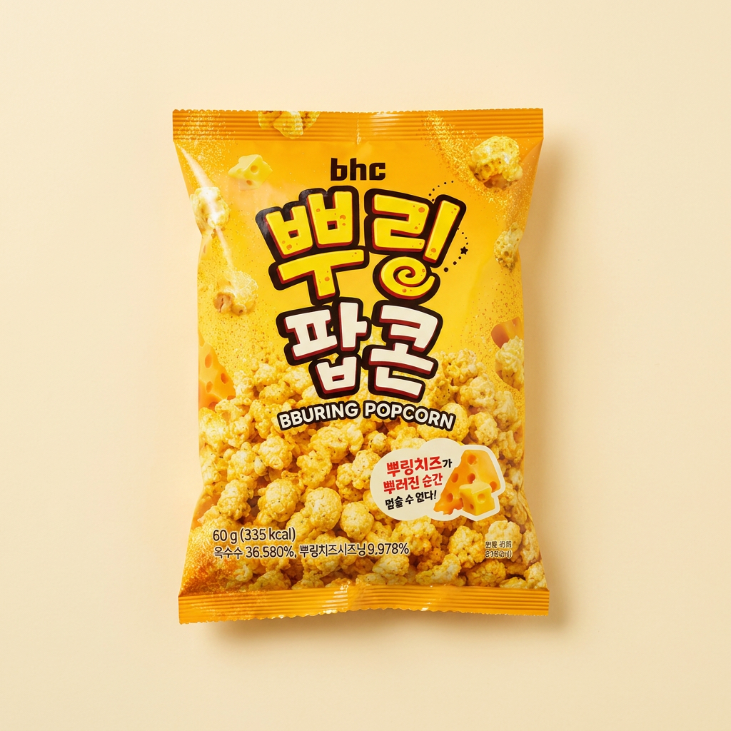 Bhc 뿌링팝콘 60g 12개 7,900원 (개당